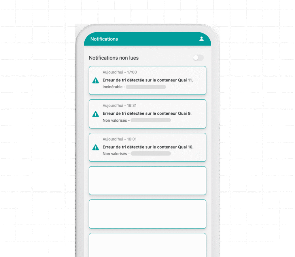 Notifications par notre plateforme